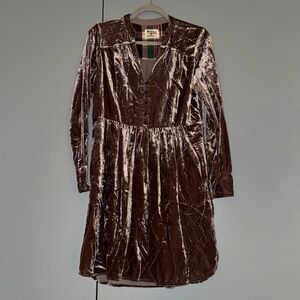 Anthropologie Holding Horses Velvet Dress